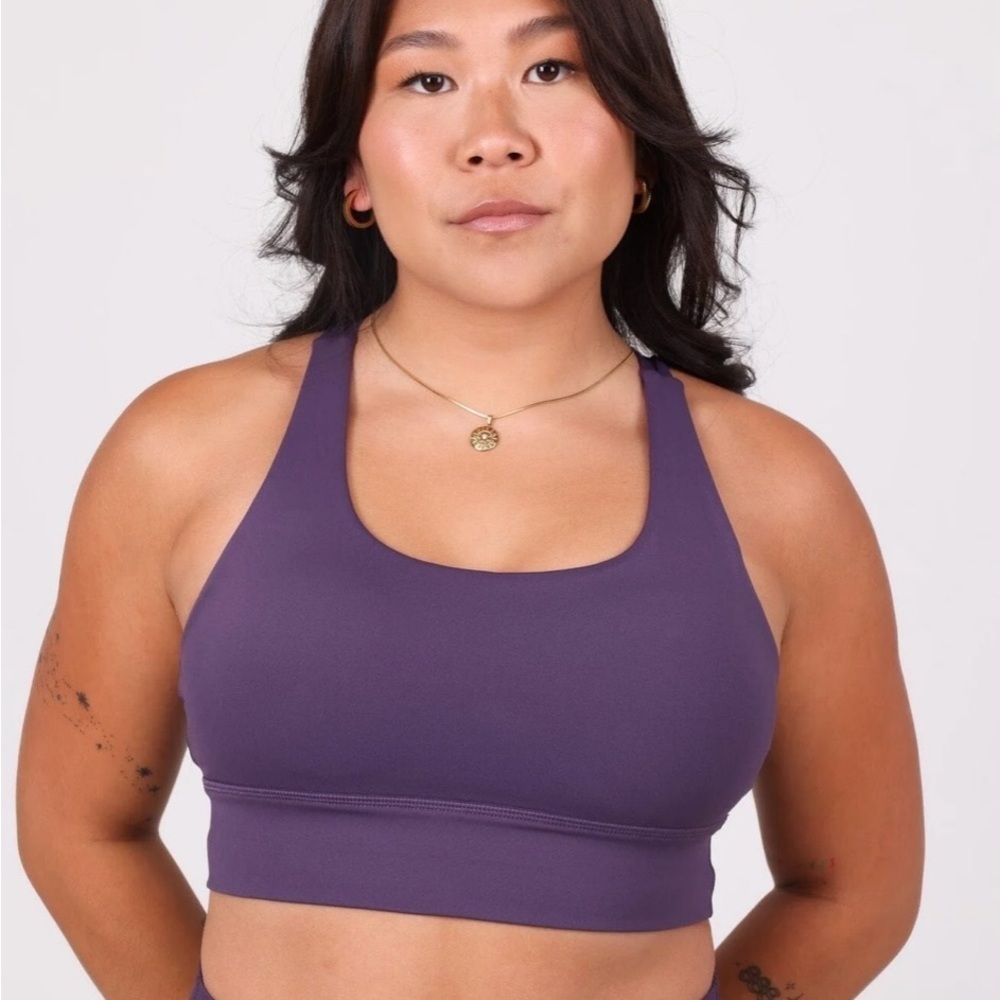 ALOWA SET Sport bra/Leggings grape 🍇 color size Small - Picture 3 of 14